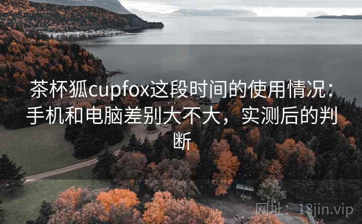 茶杯狐cupfox这段时间的使用情况：手机和电脑差别大不大，实测后的判断